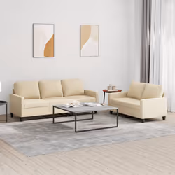 VidaXL 3201462 set di mobili per soggiorno Crema