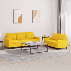 VidaXL 3201465 set di mobili per soggiorno Giallo - Vista aggiuntiva 2