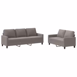 VidaXL 3201467, Grigio talpa, Schiuma, Metallo, Poliestere, Tessile, 198 cm, 77 cm, 80 cm