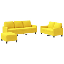 VidaXL 3201473 set di mobili per soggiorno Giallo
