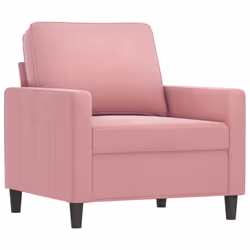 vidaXL Set di Divani 3 pz con Cuscini rosa in Velluto - Vista aggiuntiva 3