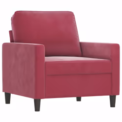Set di Divani 3 pz con Cuscini Rosso Vino in Vellutocod mxl 107070 - Vista aggiuntiva 3