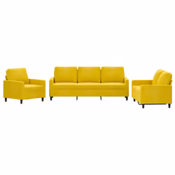 VidaXL 3201482 set di mobili per soggiorno Giallo - Vista aggiuntiva 2