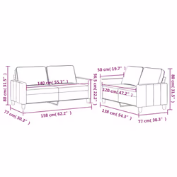 VidaXL 3201496 set di mobili per soggiorno Grigio - Vista aggiuntiva 6