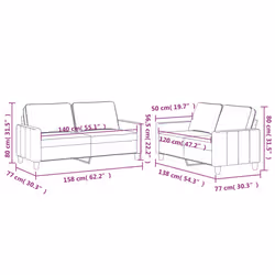 VidaXL 3201499 set di mobili per soggiorno Rosa Metallo, Legno compensato - Vista aggiuntiva 6
