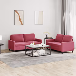 VidaXL 3201500 set di mobili per soggiorno Rosso