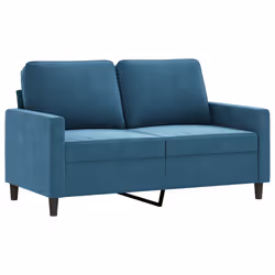 Set di Divani 2 pz con Cuscini Blu in Vellutocod mxl 83670 - Vista aggiuntiva 3