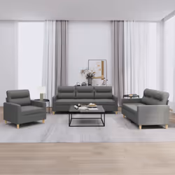VidaXL 3201537 set di mobili per soggiorno Grigio