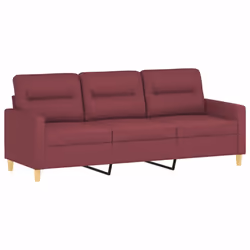 VidaXL 3201542 set di mobili per soggiorno Rosso - Vista aggiuntiva 5