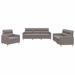 VidaXL 3201543, Grigio talpa, Schiuma, Metallo, Poliestere, Tessile, 198 cm, 77 cm, 80 cm