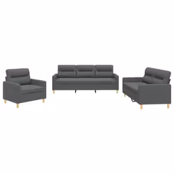 VidaXL 3201545, Grigio, Schiuma, Metallo, Poliestere, Tessile, 60 cm, 50 cm, 41 cm