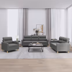 VidaXL 3201545 set di mobili per soggiorno Grigio