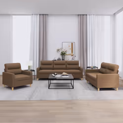 VidaXL 3201547 set di mobili per soggiorno Marrone - Vista aggiuntiva 2