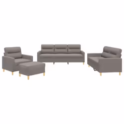 VidaXL 3201551, Grigio talpa, Schiuma, Metallo, Poliestere, Tessile, 60 cm, 50 cm, 41 cm