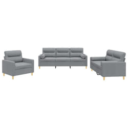 VidaXL 3201552 set di mobili per soggiorno Grigio