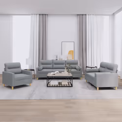VidaXL 3201552 set di mobili per soggiorno Grigio