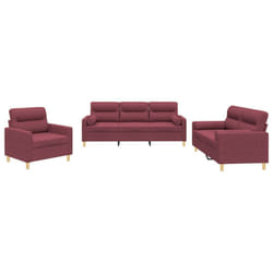 VidaXL 3201558 set di mobili per soggiorno Rosso