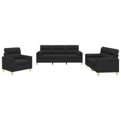 VidaXL 3201564 set di mobili per soggiorno Nero