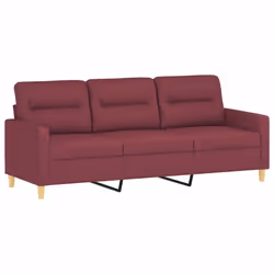VidaXL 3201566 set di mobili per soggiorno Rosso - Vista aggiuntiva 5