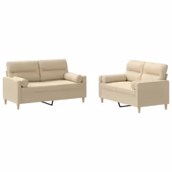 VidaXL 3201570, Crema, Schiuma, Metallo, Poliestere, Tessile, 158 cm, 77 cm, 80 cm