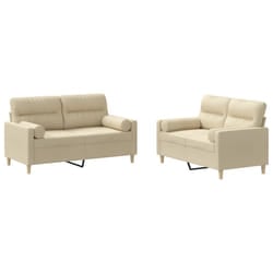 VidaXL 3201570 set di mobili per soggiorno Crema