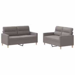 VidaXL 3201575, Grigio talpa, Schiuma, Metallo, Poliestere, Tessile, 158 cm, 77 cm, 80 cm