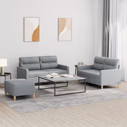 VidaXL 3201576 set di mobili per soggiorno Grigio - Vista aggiuntiva 2