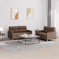 VidaXL 3201579 set di mobili per soggiorno Marrone - Vista aggiuntiva 2