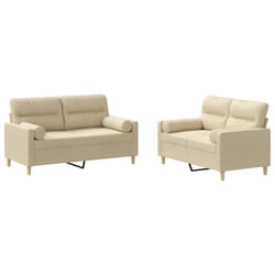 VidaXL 3201586 set di mobili per soggiorno Crema