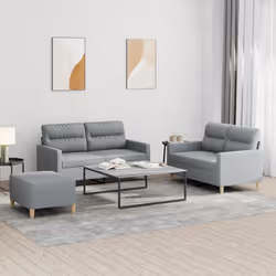 VidaXL 3201592 set di mobili per soggiorno Grigio