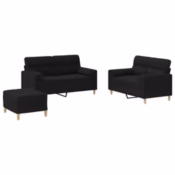 VidaXL 3201596, Nero, Schiuma, Metallo, Poliestere, Tessile, 70 cm, 55 cm, 41 cm