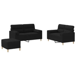 VidaXL 3201596 set di mobili per soggiorno Nero