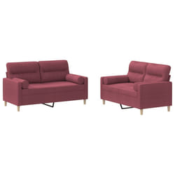 VidaXL 3201598 set di mobili per soggiorno Rosso