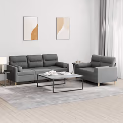 VidaXL 3201609 set di mobili per soggiorno Grigio