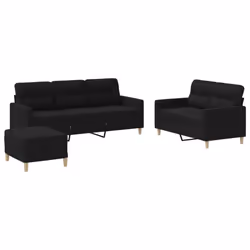 VidaXL 3201612, Nero, Schiuma, Metallo, Poliestere, Tessile, 60 cm, 50 cm, 41 cm