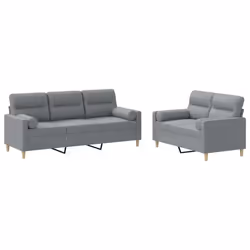 VidaXL 3201616, Grigio, Schiuma, Metallo, Poliestere, Tessile, 198 cm, 77 cm, 80 cm