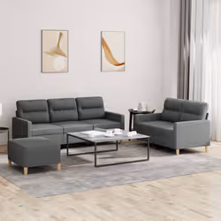 VidaXL 3201625 set di mobili per soggiorno Grigio