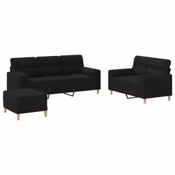 VidaXL 3201628, Nero, Schiuma, Metallo, Poliestere, Tessile, 60 cm, 50 cm, 41 cm