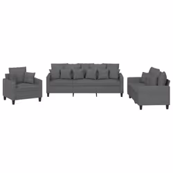 VidaXL 3201633, Grigio, Schiuma, Metallo, Poliestere, Tessile, 198 cm, 77 cm, 80 cm