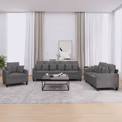 VidaXL 3201633 set di mobili per soggiorno Grigio