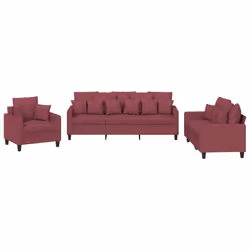VidaXL 3201638, Rosso, Schiuma, Metallo, Poliestere, Tessile, 198 cm, 77 cm, 80 cm