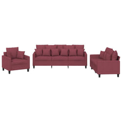 VidaXL 3201638 set di mobili per soggiorno Rosso