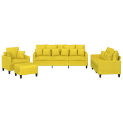 VidaXL 3201645 set di mobili per soggiorno Giallo