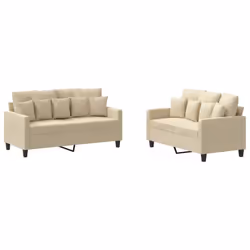 VidaXL 3201650, Crema, Schiuma, Metallo, Poliestere, Tessile, 158 cm, 77 cm, 80 cm