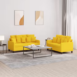 VidaXL 3201653 set di mobili per soggiorno Giallo - Vista aggiuntiva 2