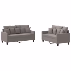 VidaXL 3201655, Grigio talpa, Schiuma, Metallo, Poliestere, Tessile, 158 cm, 77 cm, 80 cm