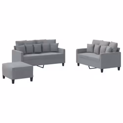 VidaXL 3201656, Grigio, Schiuma, Metallo, Poliestere, Tessile, 158 cm, 77 cm, 80 cm