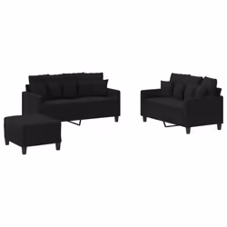 VidaXL 3201660, Nero, Schiuma, Metallo, Poliestere, Tessile, 158 cm, 77 cm, 80 cm