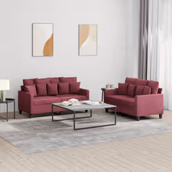 VidaXL 3201662 set di mobili per soggiorno Rosso