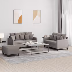 VidaXL 3201663 set di mobili per soggiorno Grigio talpa Metallo, Legno compensato - Vista aggiuntiva 2